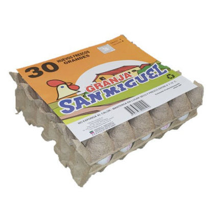 Imagen de Pack 1x30 Huevos Blanco Grande de 72 grs