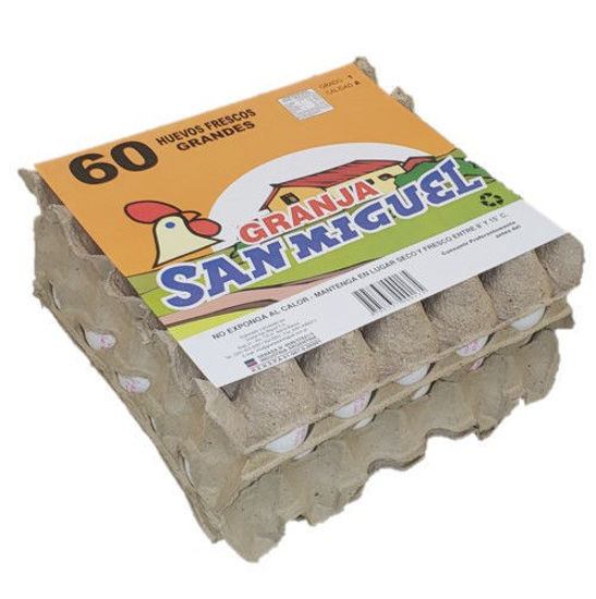 Imagen de Pack 2x30 Huevos Blanco Grande de 72 grs.