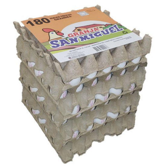 Imagen de Pack 6x30 Huevos Blanco Grande de 64 grs.